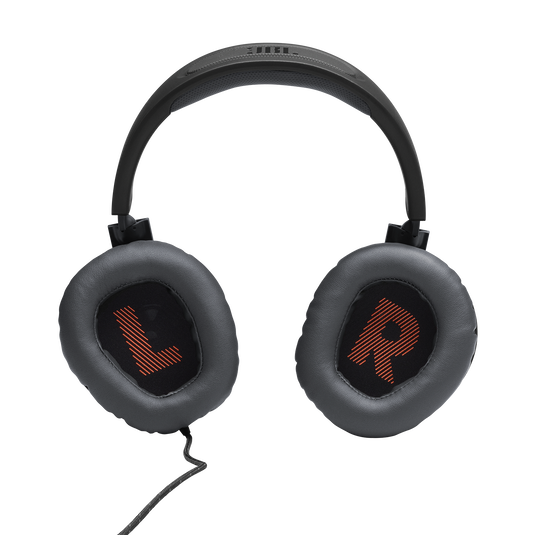 JBL Quantum 100 - Black - Wired over-ear gaming headset with flip-up mic - Detailshot 3 image number null